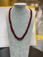 16-Lines Quartz Necklace With 1 gram Gold Beads