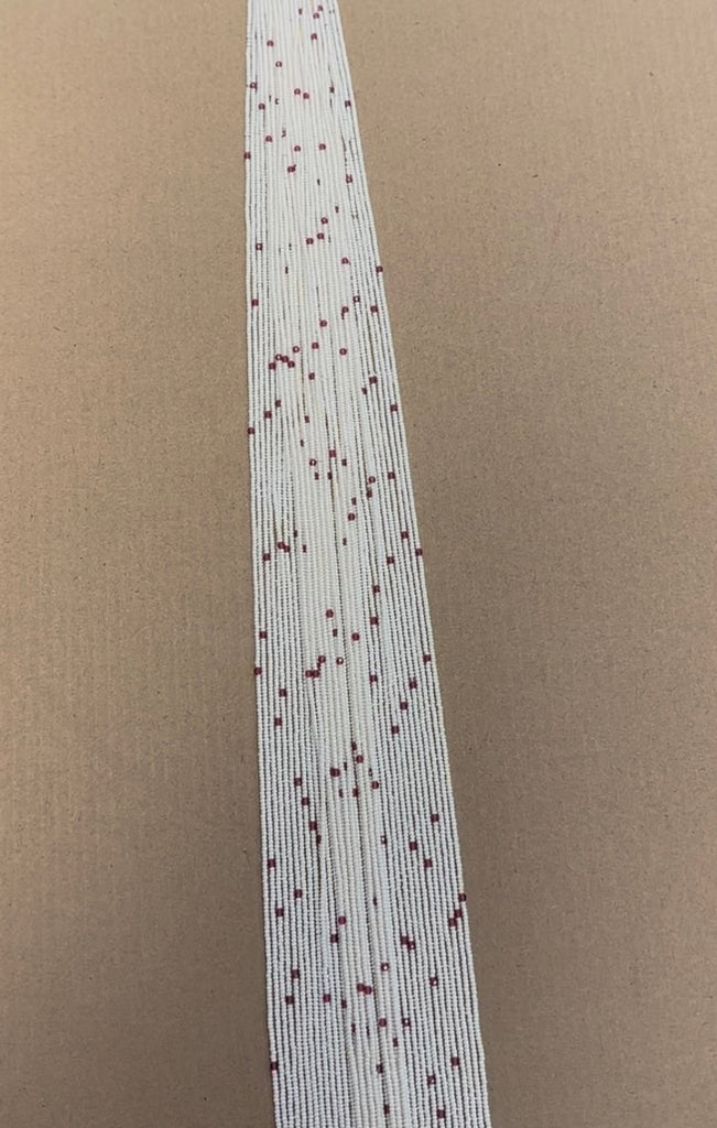 Sugar Pearl With Pink Color Beads In It (Price IS For Each Strand)(1.8mm)(Lab Created)