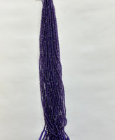 Amethyst Faceted (3mmx3.5mm)(Sold Per Strand)14 inches