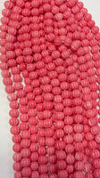 Pumpkin Beads (8mmx10mm) (Raisin)(Price is for single strand not full bunch)