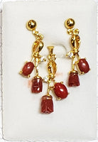 Coral Cab and Tulip Pendant Set #CT-1