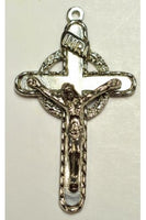 Silver Cross with Jesus Christ Charm (43mmx27mm) - SJC