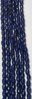 Sapphire-Color Jade Barrel 4.5mm x 6.5mm