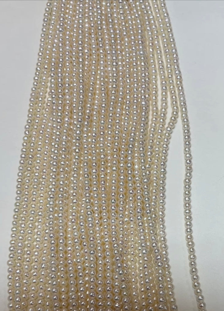 Fresh Water Pearl (Potato Round) 2.5mm-3mm