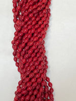 Red Coral Dholki (6mmx9mm)