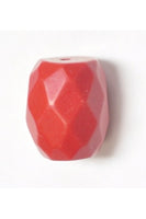 Powdered Coral Faceted Drum 10.5mmx12.5mm
