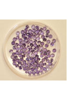 Amethyst Color Round Shape Cubic Zirconia Stone 3mm