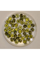 Olive Color Round Shape Cubic Zirconia Stone 5mm