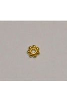 Gold Over Silver Daisy Bead 5mm