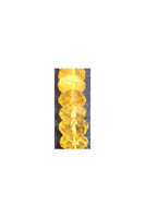 Citrine Faceted Roundel 8mm (approximately 8 inches)