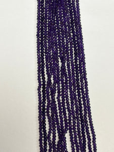 Amethyst Faceted (4.5mm)(Sold Per Strand)14 inches