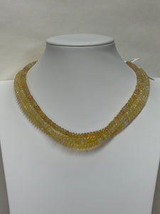 AAA-Quality Ethiopian Fire Opal Roundel Graduated (3.5mmx5.5mm)(Sold Per Strand)