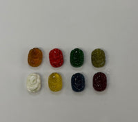 Navratana  Color Ganesha Stone For Pendent (sold each piece)(20mmx15mm)