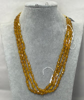 3-Strand Natural Yellow Sapphire On Sarafa (81 Gram)