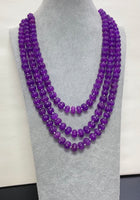 Purple Color Pumpkin Quartz Beads With Suger Pearls In It Sold Per Single Strand (3-Lines Will Be $75)