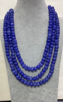 Royal Blue Color Pumpkin Quartz Prices Are For Each Strand (3-Strands Will BE $60)