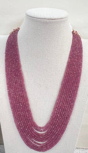 10 Strand Ruby Necklace
