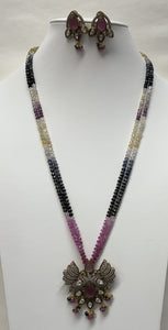Multi Sapphire Necklace Set