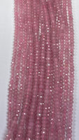 #14 Rose Quartz Color Jade Roundelle 4mm