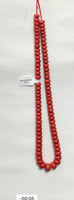 Natural Italian coral Roundelle (4mm x 7mm - 6mm x 8mm) to (8.5mm x 12mm)