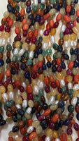 Navratna Oval Beads 5mmx8mm