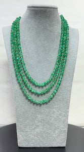 Emerald Color Pumpkin Quartz with Sugar Pearls Sold per Single Strand (3 Strands will be $60))
