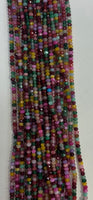 #7 Multi Color Jade Rondelle 4mm
