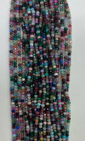 #6 Multi Color Jade Roundelle 4mm