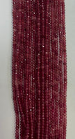 #5 Strawberry Color Jade Roundelle 4mm