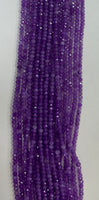 #13 Lavender Color Jade Roundelle 4mm
