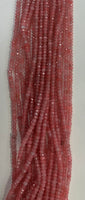 #4 Rhodonite color Jade Roundelle 4mm