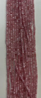 #11 Rose Color Jade Roundelle 4mm