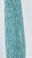 #17 Crysocola Color Jade Roundelle 4mm