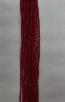 Red Faceted Jade (4mmx4.5mm)( Price is For Signal Strand)