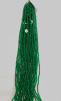 Emerald Color Plain Green Jade (5mm)(Sold Per Strand)