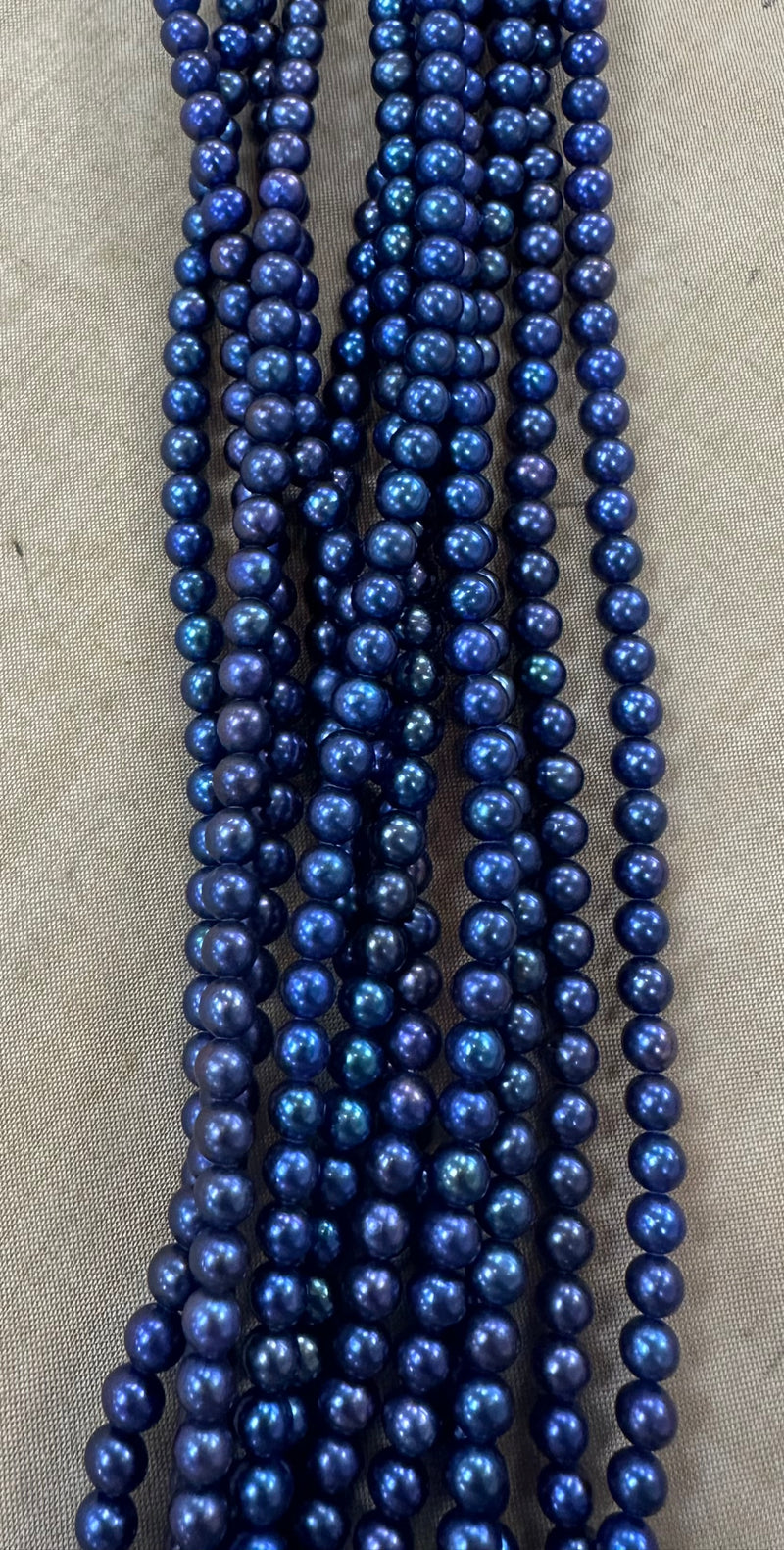 Navy Blue Pearl 5mm 5.5 mm Beads After Beads