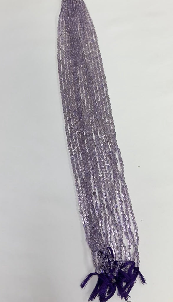 Light Purple Amethyst (3.5mmx4mm)( Sold Per Single Strand)