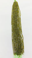 Olive Color Cubic Zirconia (4mm) (Sold Per Single Strand)