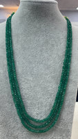 3-Strand Natural-Color Russian Emerald On Sarafa