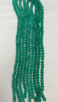 Green Color Pumpkin Quartz(Price Is For Each Strand)