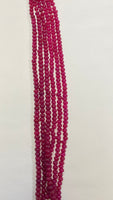 Ruby Color Pumpkin Quartz (price is for each strand)