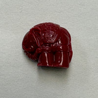 Resin Red Elephant (19mmx17mm)(Sold Per Piece)
