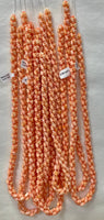 Natural Italian Coral Tulips (4mmx6mm) (Price Is For Single Strand) (3 Line Twisted Together It Will Be $150)