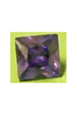Amethyst-Color Cubic Zirconia Square 10mm