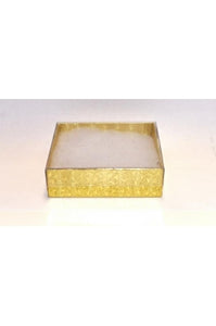 Gold Color Gift Box with Clear Cover (3.5inches x 3.5inches)-2 inch high