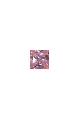 Rose Pink Cubic Zirconia Square 3mm