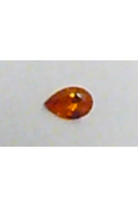 Orange Cubic Zirconia Pear Shape 4mmx6mm