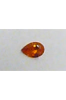 Orange Cubic Zirconia Pear Shape 4mmx6mm