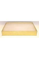 Gold Color Gift Box with Clear Cover (5inches x 7inches)-3/4 inch high