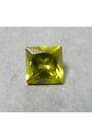 Olivine Cubic Zirconia Square 5mm